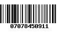 Código de Barras 07078450911