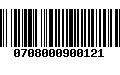 Código de Barras 0708000900121