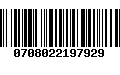 Código de Barras 0708022197929