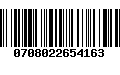 Código de Barras 0708022654163