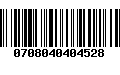 Código de Barras 0708040404528