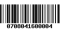 Código de Barras 0708041600004