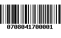 Código de Barras 0708041700001