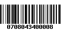 Código de Barras 0708043400008