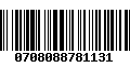 Código de Barras 0708088781131