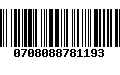 Código de Barras 0708088781193