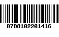 Código de Barras 0708102201416