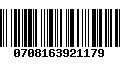 Código de Barras 0708163921179