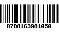 Código de Barras 0708163981050