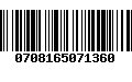 Código de Barras 0708165071360