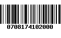 Código de Barras 0708174102000