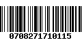 Código de Barras 0708271710115