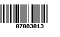 Código de Barras 07083013