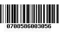 Código de Barras 0708586003056