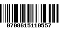 Código de Barras 0708615110557