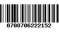 Código de Barras 0708706222152