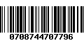 Código de Barras 0708744707796