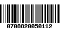 Código de Barras 0708820050112