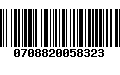 Código de Barras 0708820058323