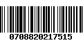 Código de Barras 0708820217515