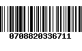 Código de Barras 0708820336711
