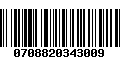 Código de Barras 0708820343009