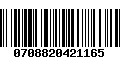 Código de Barras 0708820421165