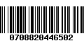 Código de Barras 0708820446502