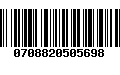 Código de Barras 0708820505698