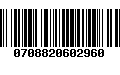 Código de Barras 0708820602960