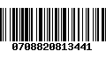 Código de Barras 0708820813441