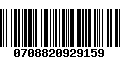 Código de Barras 0708820929159