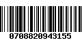 Código de Barras 0708820943155