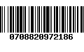 Código de Barras 0708820972186