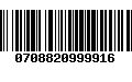 Código de Barras 0708820999916