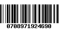 Código de Barras 0708971924690