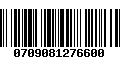 Código de Barras 0709081276600