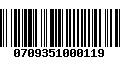 Código de Barras 0709351000119