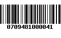 Código de Barras 0709481000041