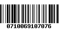 Código de Barras 0710069107076