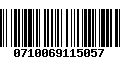 Código de Barras 0710069115057