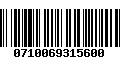 Código de Barras 0710069315600