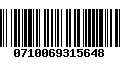 Código de Barras 0710069315648