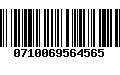 Código de Barras 0710069564565