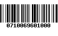 Código de Barras 0710069601000