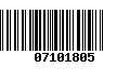 Código de Barras 07101805