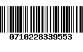 Código de Barras 0710228339553
