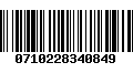 Código de Barras 0710228340849