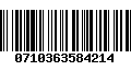Código de Barras 0710363584214