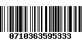 Código de Barras 0710363595333